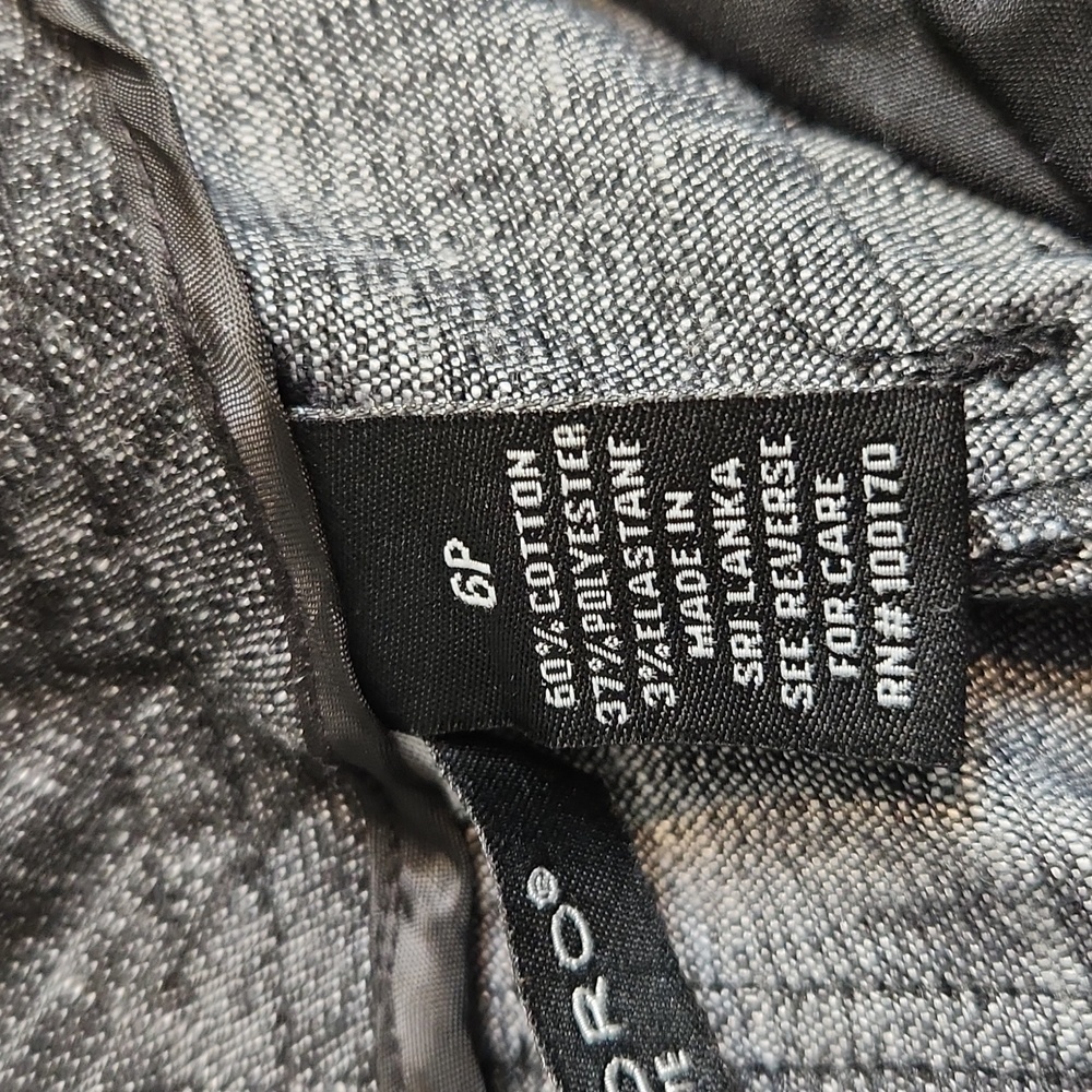 Sandro Heather Black‎ and Gray Cropped Pants Size 6P - Picture 5 of 12